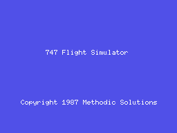 747 Flight Simulator