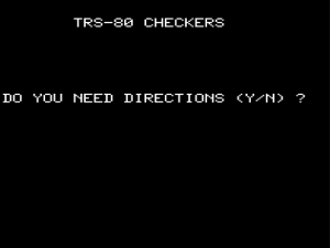 TRS-80 Checkers