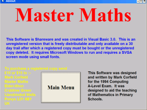 Master Maths