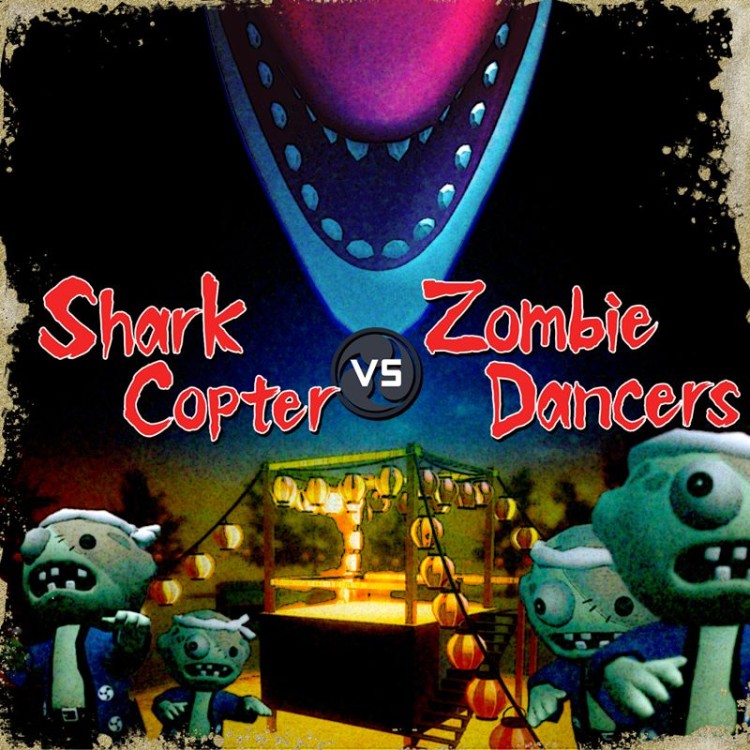 Shark Copter vs. Zombie Dancers