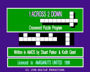 1 Across 2 Down