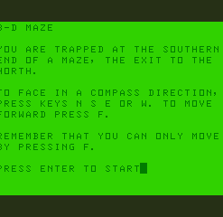 3-D Maze