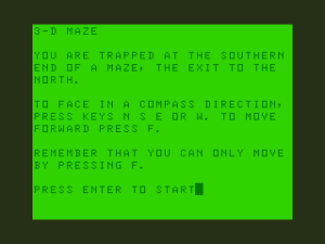 3-D Maze