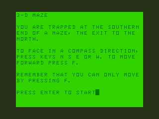 3-D Maze