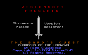 The Bard's Quest: Dungeons of the Unknown
