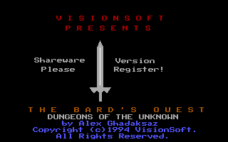 The Bard's Quest: Dungeons of the Unknown