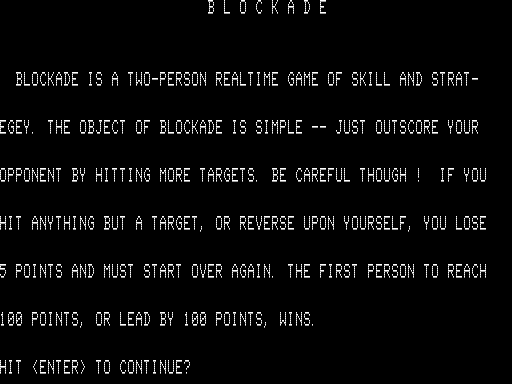 Blockade
