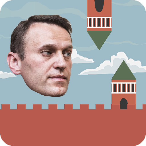 Flappy Navalny: Over the Kremlin