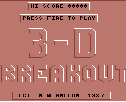 3-D Breakout