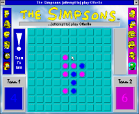 The Simpsons (attempt to) play Othello