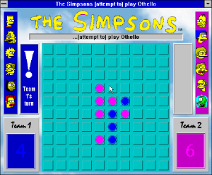 The Simpsons (attempt to) play Othello