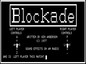 Blockade