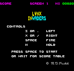 Lynx Invaders