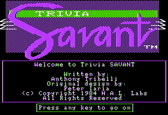 Trivia Savant