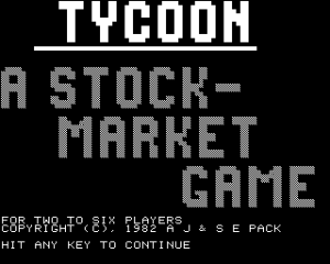 Tycoon/Pelmanism