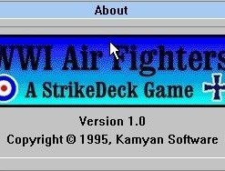 WWI Air Fighters: A StrikeDeck game