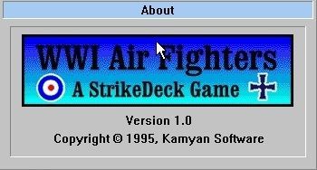 WWI Air Fighters: A StrikeDeck game