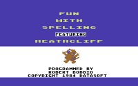 Heathcliff: Fun with Spelling