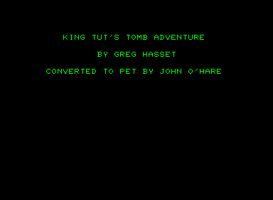 King Tut's Tomb Adventure