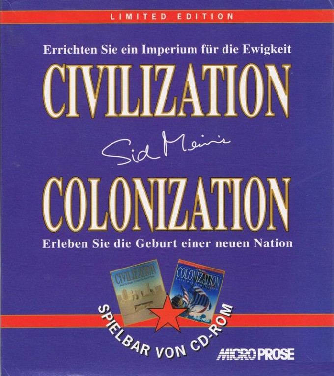Microprose Limited Edition: Civilization + Colonization