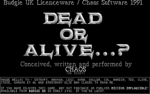 Dead or Alive...?