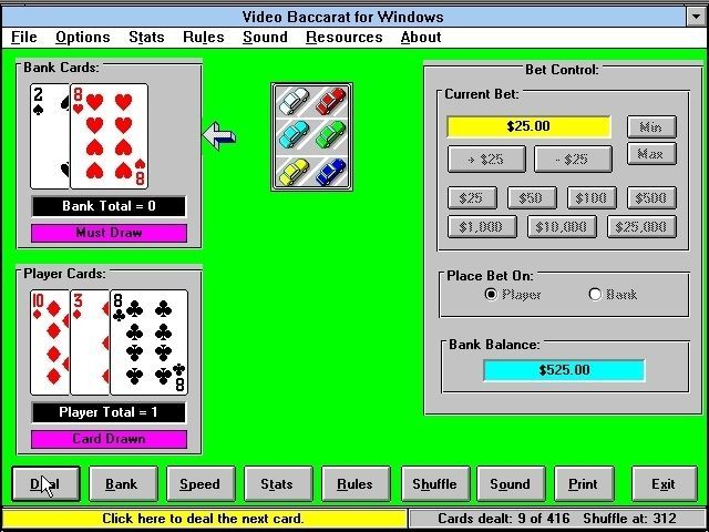 Baccarat for Windows