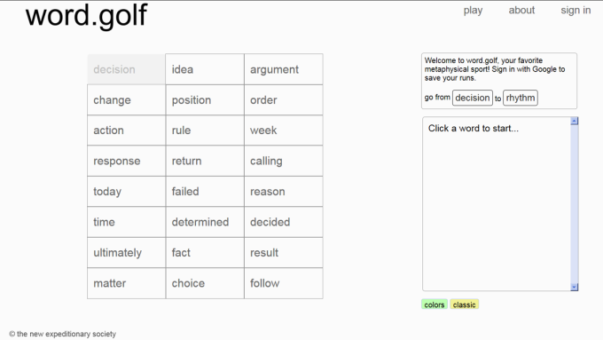 Word Golf
