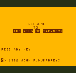 The Ring of Darkness