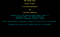 The Escape From Prison Island: A Literary Adventure