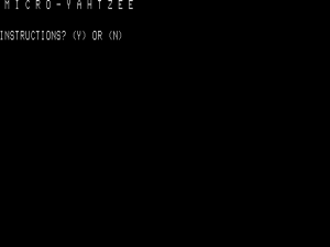 Micro-Yahtzee