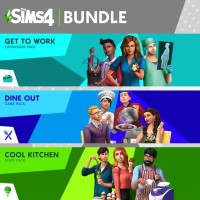 The Sims 4 Bundle: Get to Work, Dine Out, Cool Kitchen Stuff