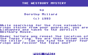 The Westbury Mystery