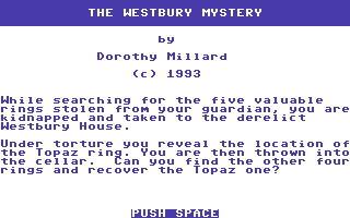 The Westbury Mystery