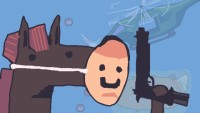 Horse with a Human Mask on a Tightrope