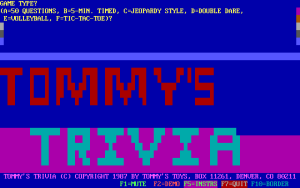 Tommy's Trivia