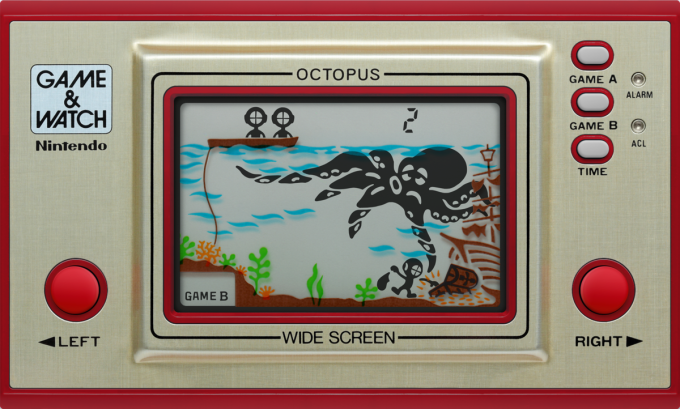 Game & Watch Wide Screen: Octopus