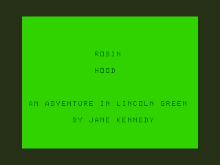 Robin Hood: An Adventure in Lincoln Green