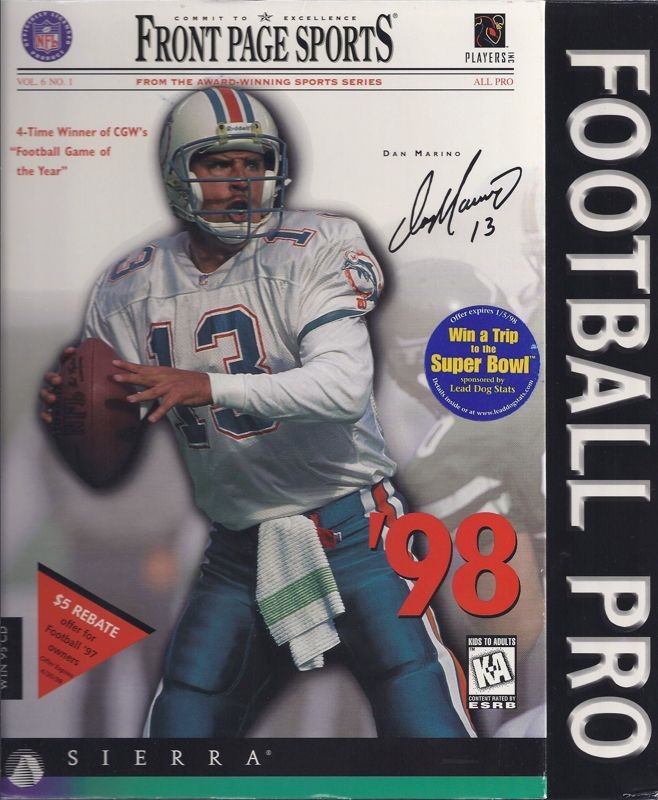 Front Page Sports: Football Pro '98