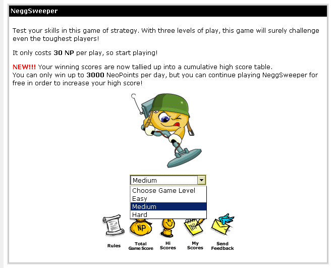 NeggSweeper