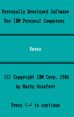 Verso