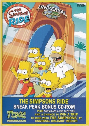 The Simpsons Ride: Preview CD-ROM (included game)