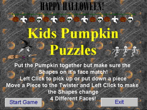 Kid's Pumpkin Puzzles