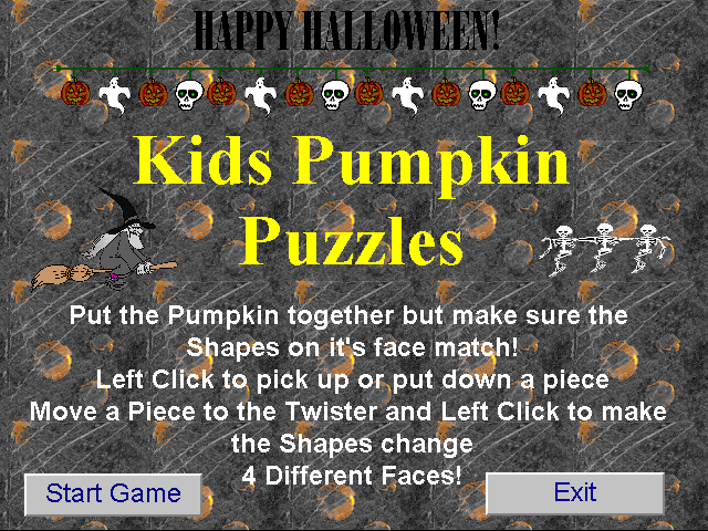 Kid's Pumpkin Puzzles