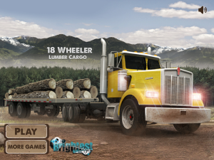 18 Wheeler Lumber Cargo