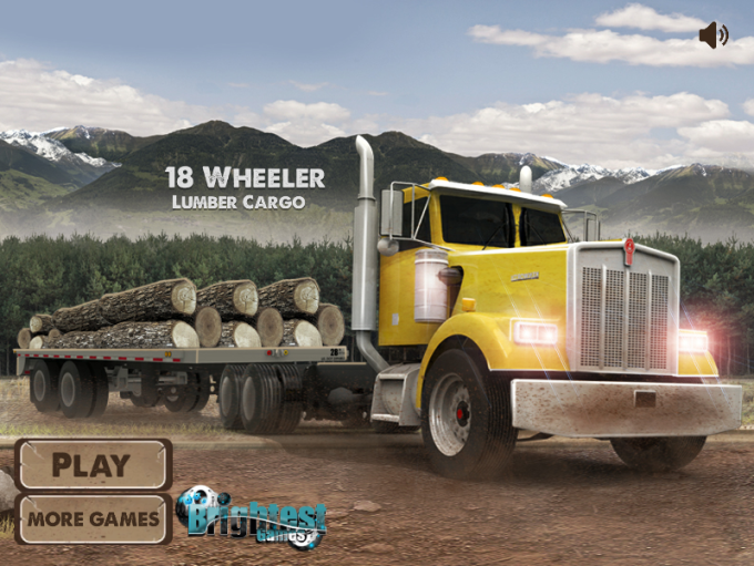 18 Wheeler Lumber Cargo