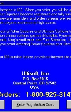Amazing Poker Squares