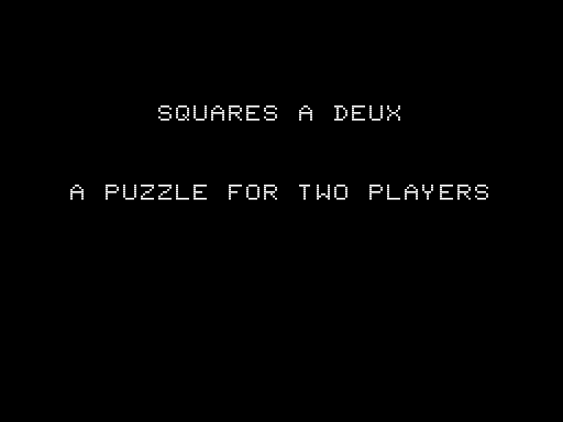 Squares a Deux