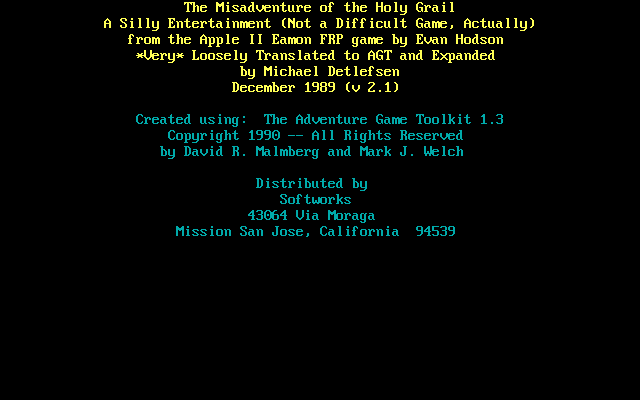 The Misadventure of the Holy Grail