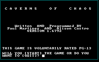 Caverns of Chaos