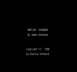 Martian Invaders